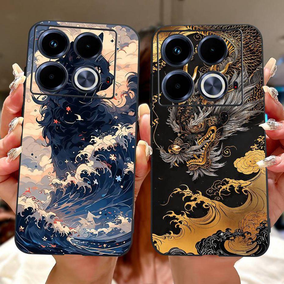 Fashion Painting Case For Infinix Note 40 40Pro Pro+ Soft Silicone TPU Phone Cases For Infinix Note40 40 Pro Plus Covers Bumpers