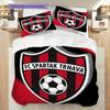 FC Spartak Trnava - sada povlečení, prošívaná deka, povlak na polštář, bytová dekorace, dárek k narozeninám (1 * povlak na peřinu + 2 * povlak na polštář, bez jádra)