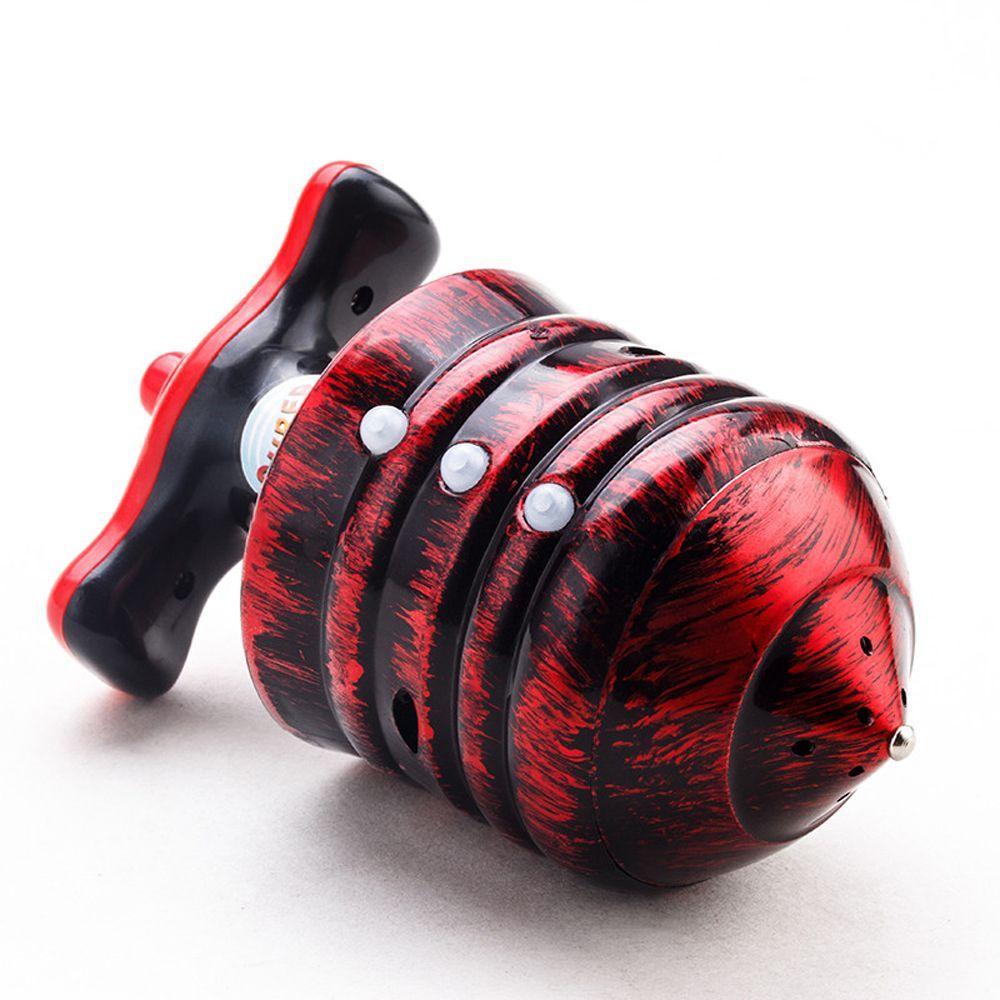 Toy Flash LED Light Colorful Imitation Wood Gyro Music Gyro Music Gyroscope Spinning Gyro