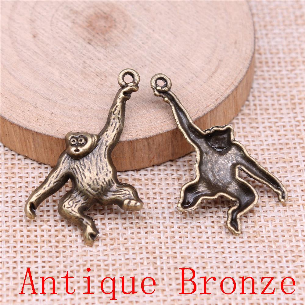 Monkey Bear Shaped Charms Pendant For Bracelet Necklace Jewelry Making Craft Findings