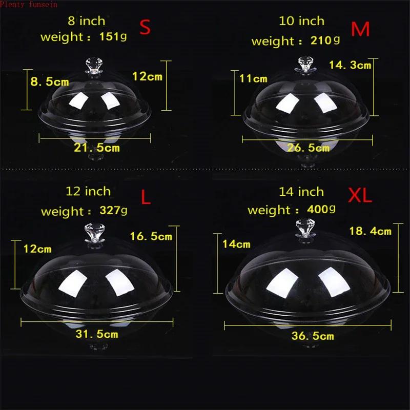 Transparent Round Dish Cover, Extra Large Rectangular Food Cover, Dust-proof PC Plastic, Highend Fresh-Keeping, 9 Sizes