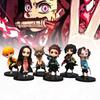 6pcs Slayer Demon Character Pvc Toy Model Desktop Decor Child Christmas Gift