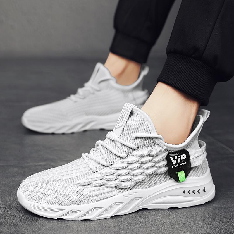 Soft Sole Thin Mesh Breathable Coconut Sports Shoes by Flying Weaving Summer Thick Bottom Men's Running Casual Shoes