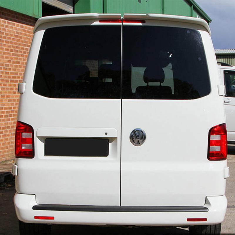 2X For Volkswagen For VW T5 T5.1 T6 T6.1 2 Door Transporter Rear Spoiler Roof Wing High Qulity ABS By Carbon Fiber Glossy Black