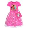 Girls Printed Star Skirt Rainbow Lace Dress 5902