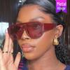 2025 New Style Fashion Double Bridge Sunglasses - UV Protection & Trendy European American Design