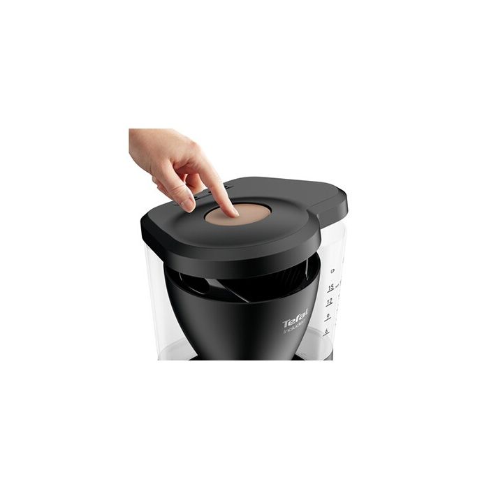Tefal Includeo Filter Coffee Maker, 1.25 L, 15 Cups, Easy To Use Cm533811