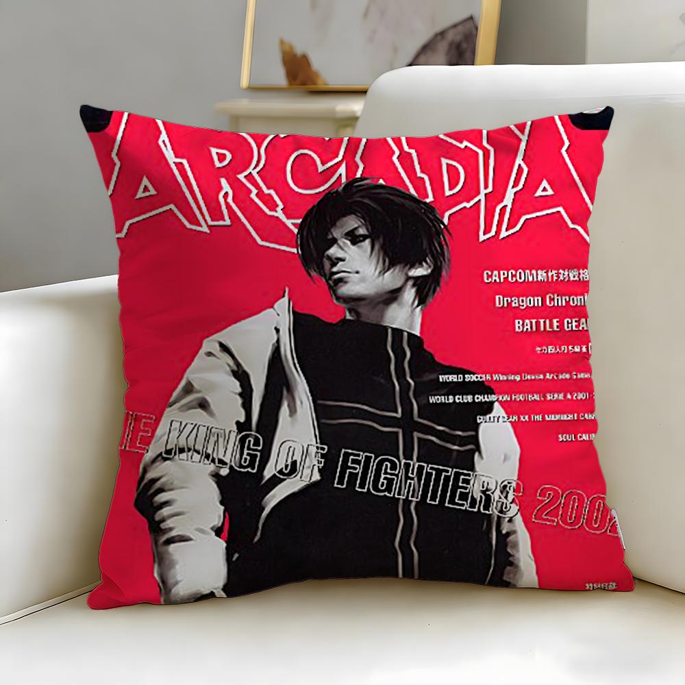 

classic game KOF Cushion Cover Soft & Easy-Wash Pillow Case – Versatile for Couch, Bed, Travel and Office 30cmx30cm