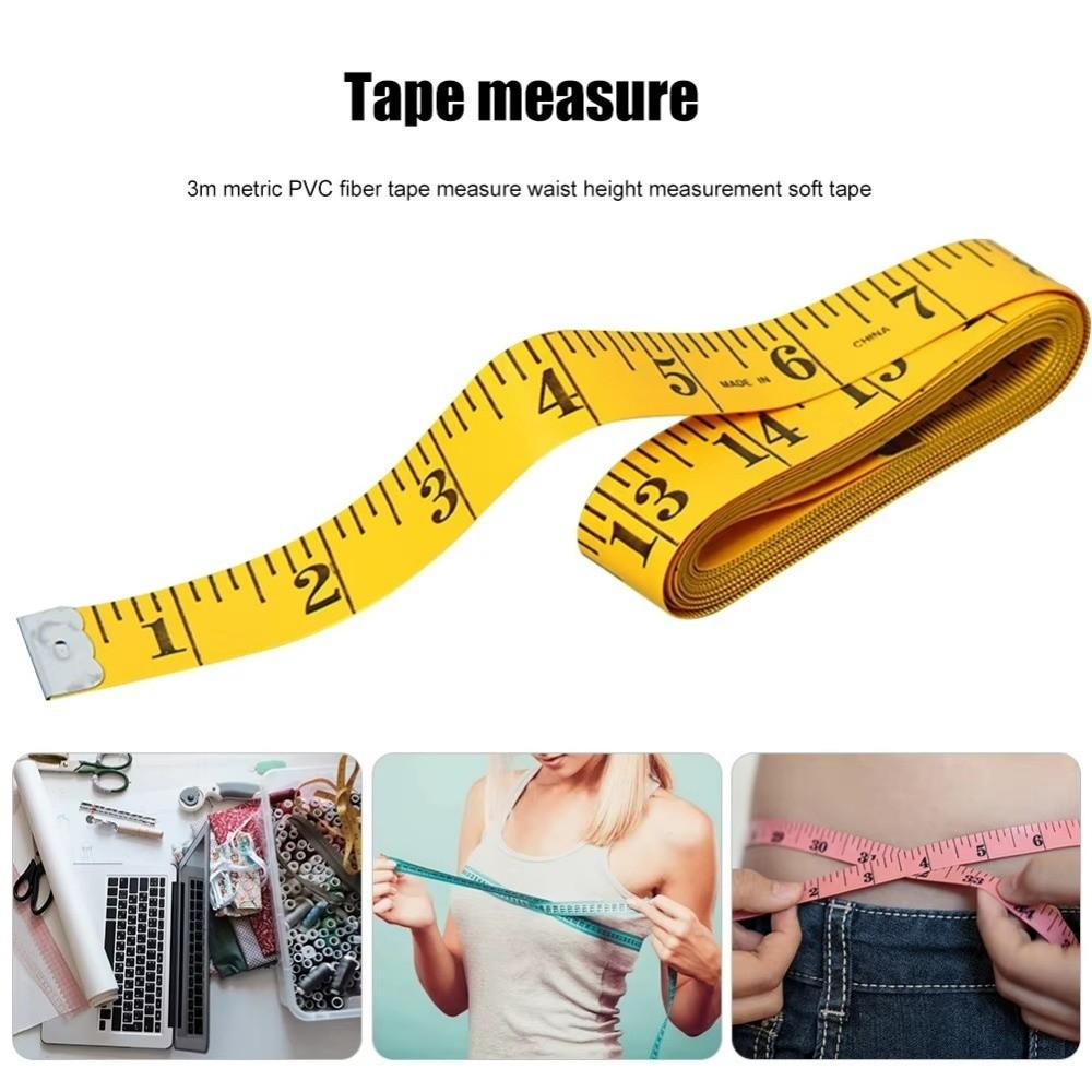 3Pcs 9.8Feet Soft Tape Measure Metric Scale Measuring Body Measuring Tape  Sewing Craft