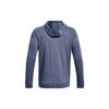 Under Armour Logo Letter Print Drawstring Hoodie Men Tops Blue 1373356-767