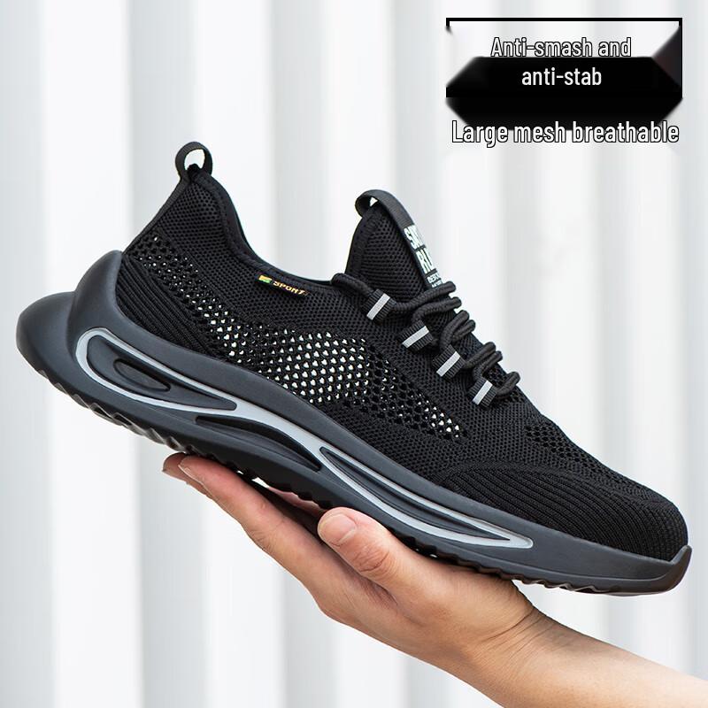 LAOGUANJIA Men s 10KV Insulated Safety Shoes - Breathable Lightweight Steel Toe 37
