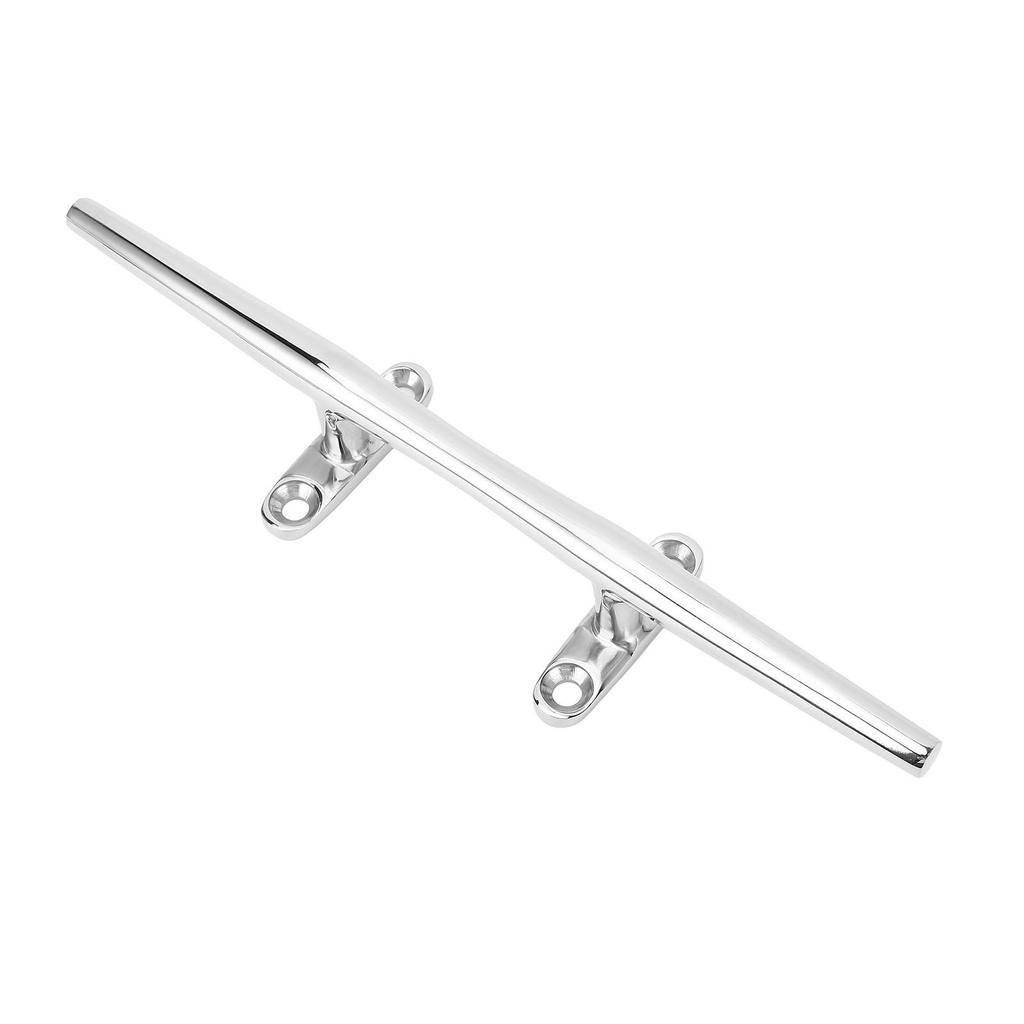 Boat Cleat 316 Stainless Steel High Polished 12in Round Marine Grade Rope Cleat for Yacht Speedboat 