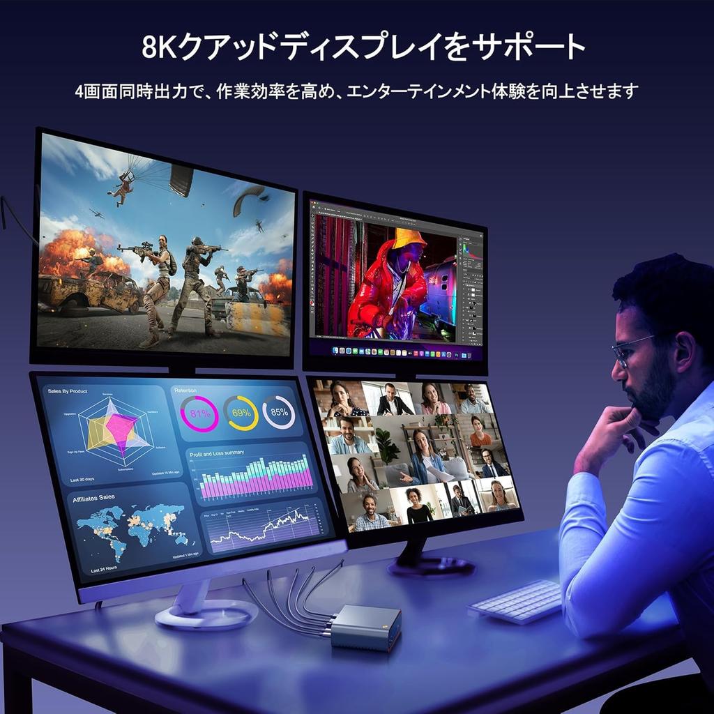 Sharevdi Mini PC, Core i5-1145G7, 16GB/512GB RAM, Windows 11 Pro, 8K Quad Display, Business Office, Small Desktop PC, Wi-Fi 6, Bluetooth 5.0