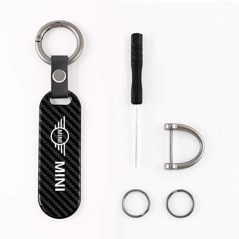 Car Emblem Keychain Car Key Ring Anti-Loss Keyring Pendants For BMW Mini Cooper R50 R53 R55 R56 R60 R61 F54 F55 F56 Sticker pd2