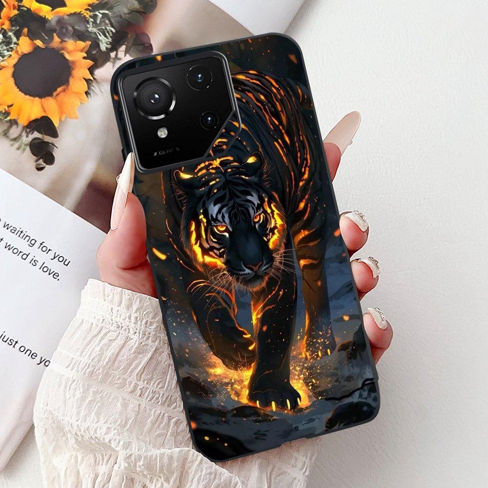 For Asus ROG Phone 9 Pro Back Cover For Asus ROG Phone 9 Case Silicone Cute Cat Luxury Love Funny Painted Shockproof Bumper