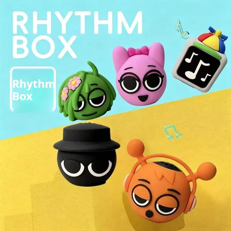 5 peças Caixa Sprunki Conjunto Completo Figuras Sonoras Ativadas por Toque Personagem de Jogo PVC Colecionável Brinquedo Musical Decoração de Mesa Presente de Feriado