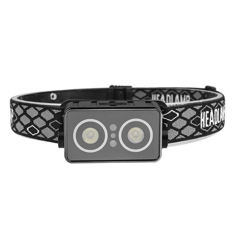 

Sensor LED Headlamp USB Rechargeable Induction Headlight Super Bright Flashlight Outdoor Portable Head Torch for Fishing Running