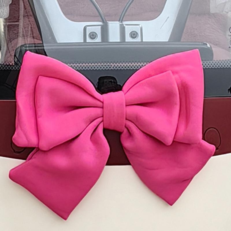 

1Pc Large Fabric Bow For Motorcycle Universal Electric Bike Kids Bicycle Car Decoration Helmet Decorations Helmet Accessories розы красного
