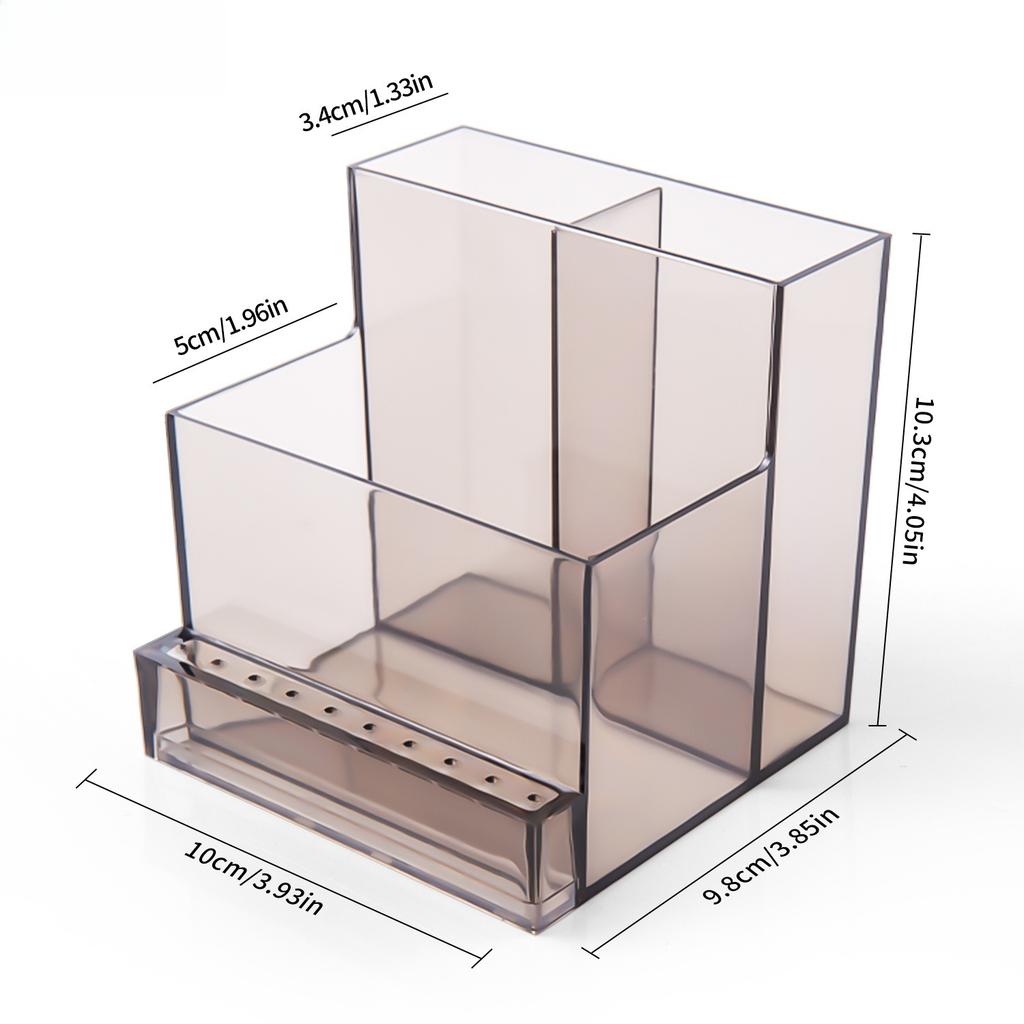 Nail Drill Storage Box Transparent Acrylic Bit Holder Manicure Tool Display Case For Home Salon Nail Art Organization