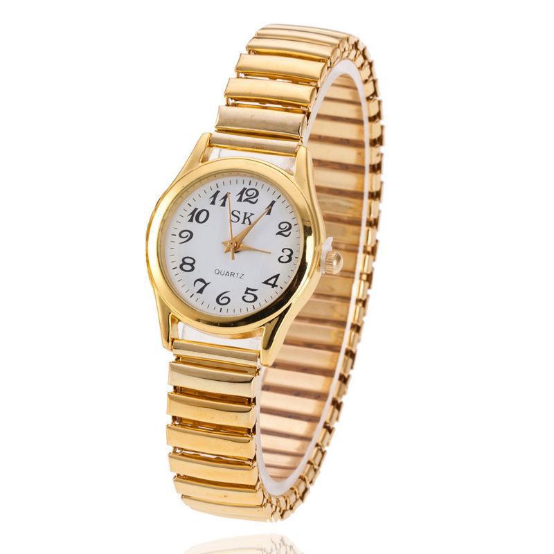 Couple Wrist Watches Stainless Steel Band Quartz Movement Wristwatch