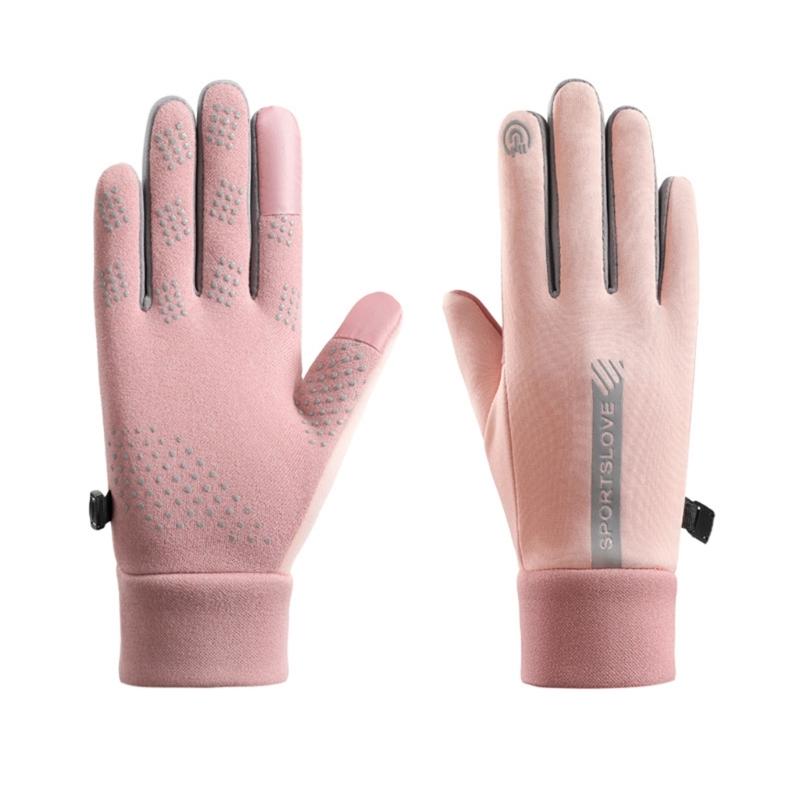 

Full Finger Mittens Sports Keep Warm Gloves Christmas Presents for Women Teens рожевий