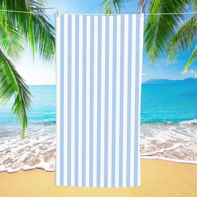 Gradient Sunset Palm Tree Retro Ocean Landscape Print Microfiber Quick Dry Vintage Tropical Sunset Outdoor Beach Towel