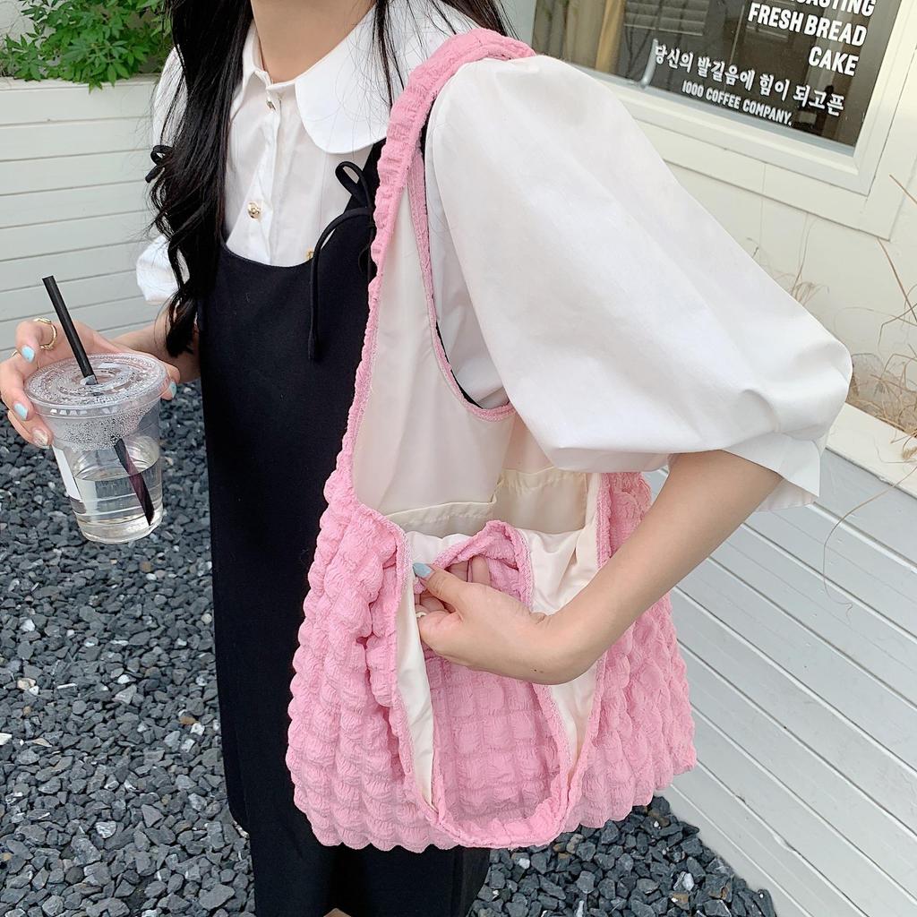 Summer Puff Cloud Sweet Shoulder Bag Fashion Girls Large Capacity Tote Bag