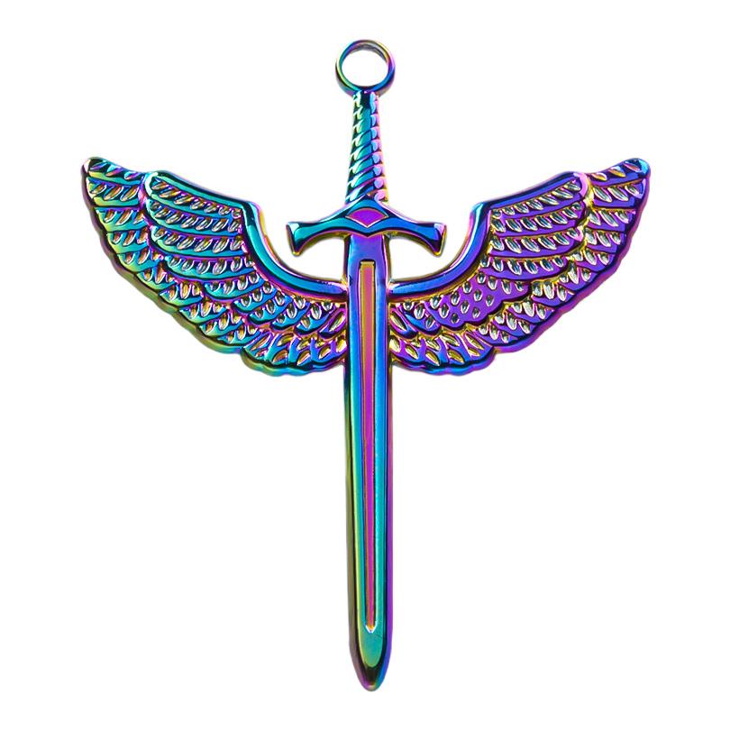 6pcs Mixed Stainless Steel Sword Charms For Jewelry Making/Materials To Make Bracelets Earrings Pendant Charm DIY Keychain Bulk