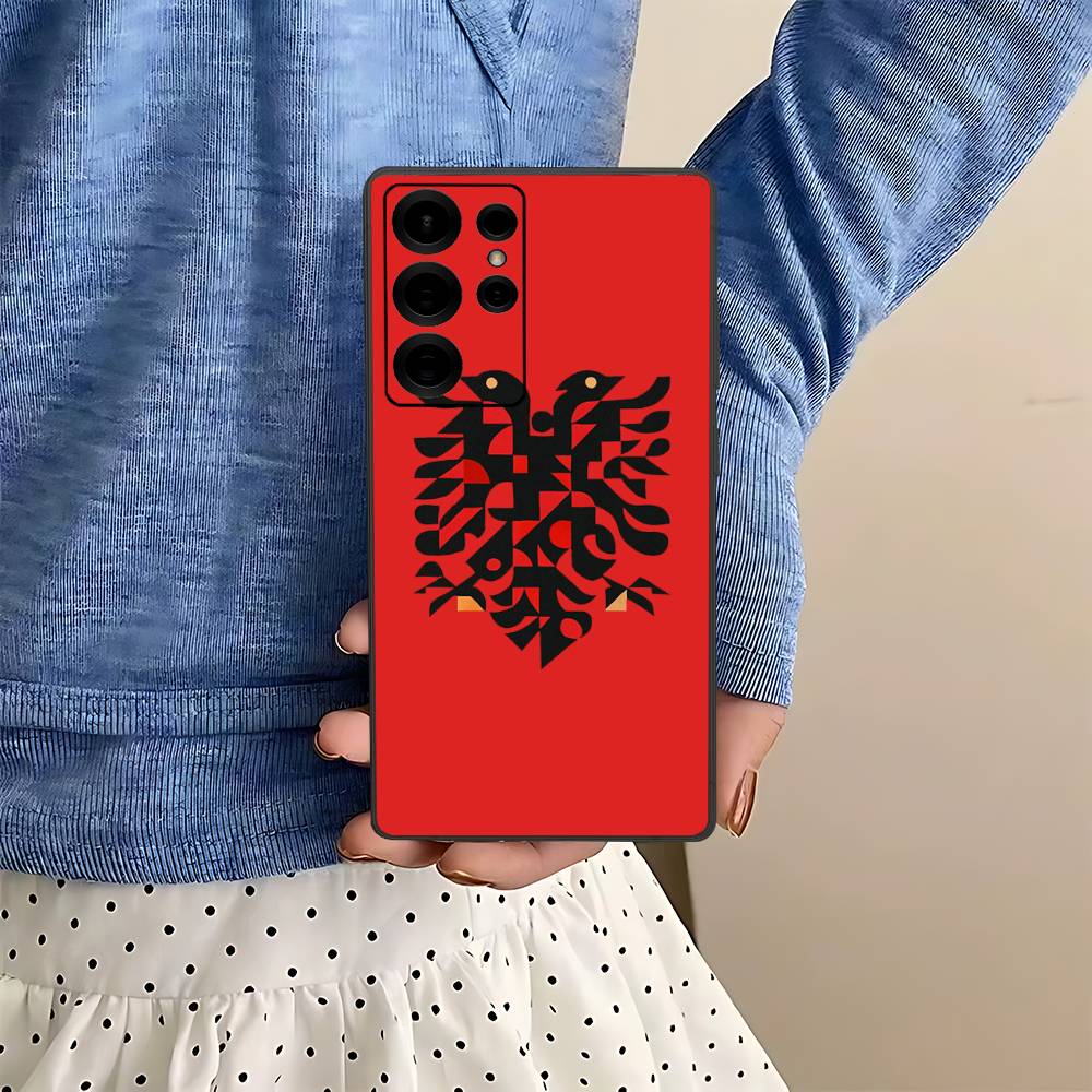 Albania Albanians Flag Phone Case For Samsung S 24 Fe 25 Ultra Plus 20 Lite 21 30 22 23 24 22 Ultra 5G Fundas