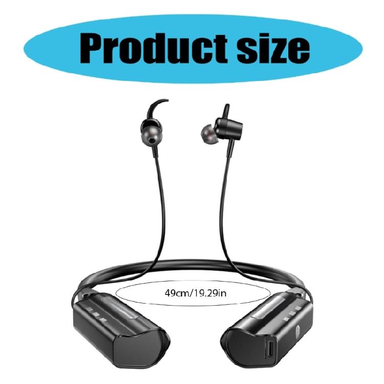 Dynamic Sound Neckband Earphones,6000mAh Battery, IPX6 for Sports, Bluetooth-compatible 5.2 Clear Phone Calls