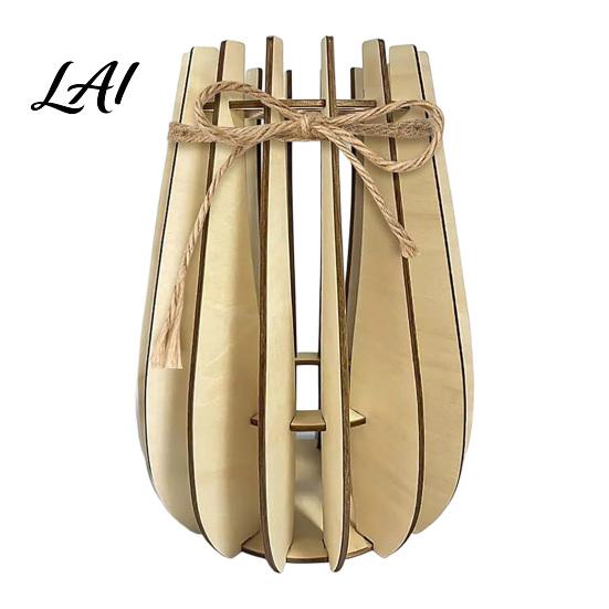 Elegant Desktop Flower Stand Wooden Puzzle Vase Arrangement Display for Placing Flowers & Decorative Artificial Flowers Suitable Decorating