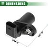 Motoforti Engine Crankshaft Position Sensor, Crank Position Sensor, for Jeep Grand Cherokee 5.7L 6.4L 2009-2012, ABS, 5149230AA, Black