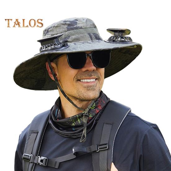 

Широкополая шляпа с солнечным вентилятором для мужчин, защита от солнца, рыболовная шляпа с 2 встроенными вентиляторами на солнечных батареях и USB для кемпинга, рыбалки, пешего туризма 12cm армия зеленый