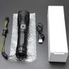 Most Powerful XHP50 LED Flashlight 18650 Rechargeable USB Torch Light Flashlights High Power Long-cut Range Tactical Lantern