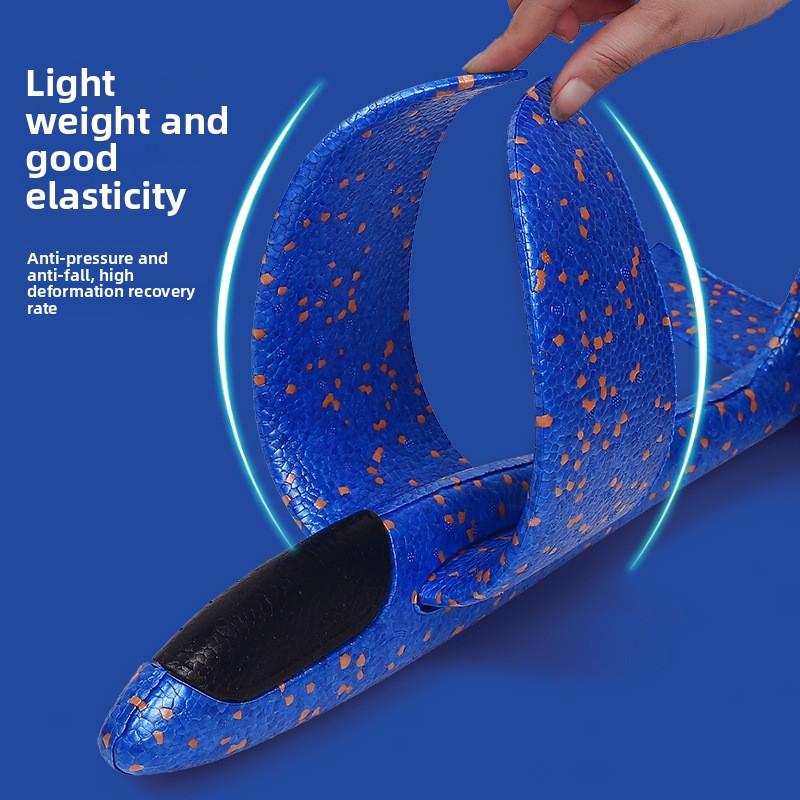 Foam Aircraft Luminous Toy Hand Throw Aircraft Model Children Glider Activity Ground Marketing