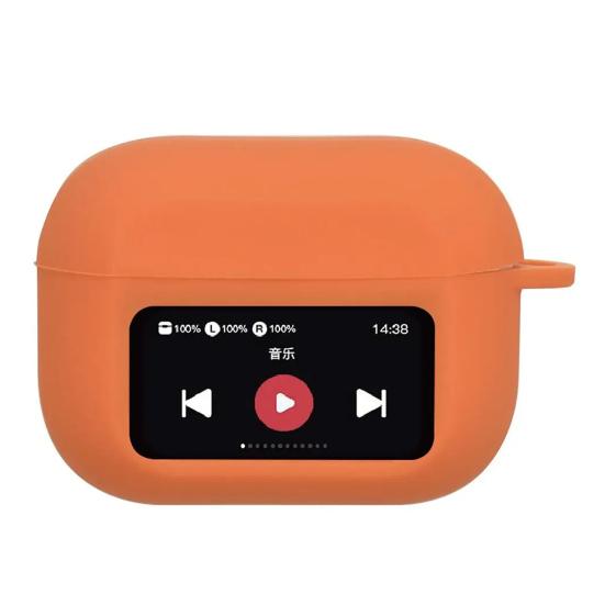 Bluetooth-compatible Earbud Silicone Case for AirPods Shockproof Wireless Earphone Charging Case Cover with Screen Headphone Protective Shell Sleeve