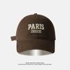 Paris Alphabet Baseball Cap Women'S Face Small Simple Sports Hat Women'S Outdoor Versatile Men'S Cap