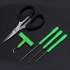 Fishing Baiting Rig Tool Set Bait Needle T Handle Knot Puller and Scissor Tackle Rigging Tool