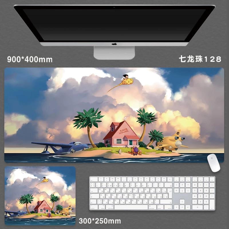 High Quality Japanese Animation Seven Dragon Ball Mouse Pad Oversized Boys Animation Two-dimensional E-sports Game Computer Keyboard Student Desk Pad