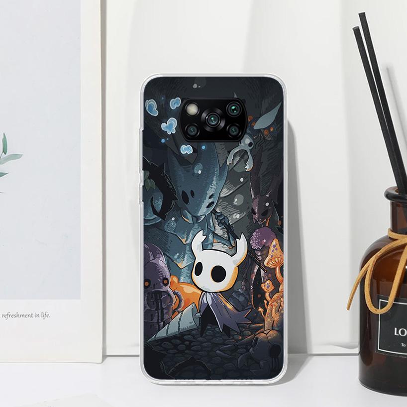 Hollow Knight Cartoon Phone Case For Xiaomi Poco X7 X6 X5 M7 M8 Pro F7 Ultra Redmi 15C 15 13C 13 12C 12 10 10C 10A Art Fundas Po