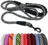 Highly Strong Reflective Round Nylon Rope Pet Dog Leash with Comfortable Padded Handle