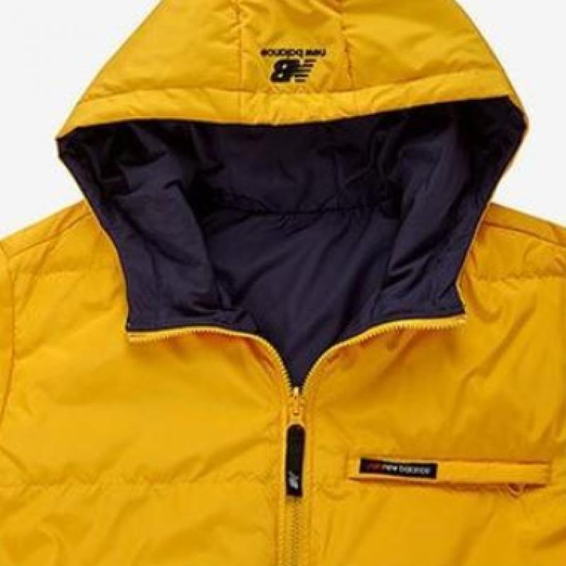 New Balance Unisex Reversible Duck Down Padded Jumper Yellow