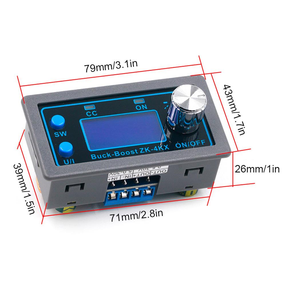 Przetwornica DC Buck Boost Regulator Napięcia Zmiennego 0.5-30V Stały Prąd Volt Step Up Down Moduł Zasilania, Regulowany Zasilacz Napięcia
