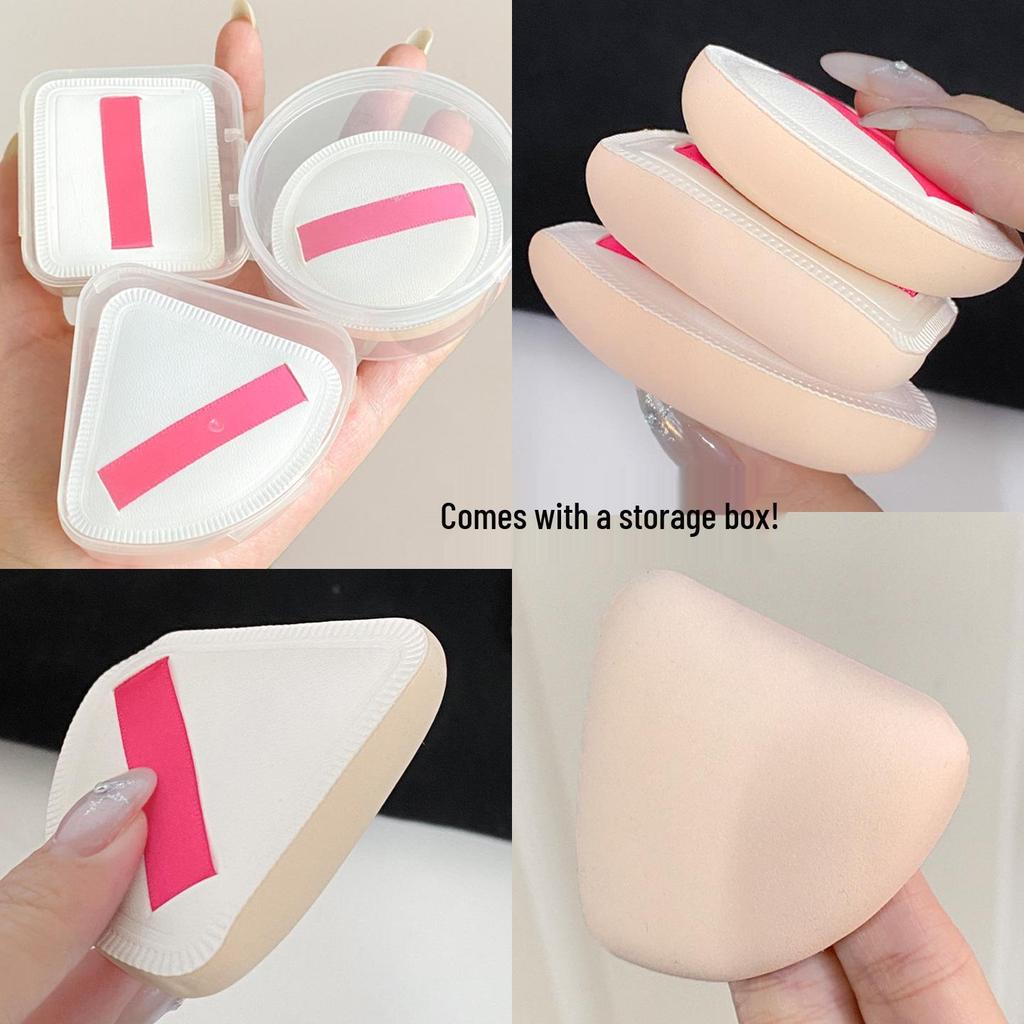 Cat Paw Onigiri Marshmallow Cushion: Super Soft Dual-Use Makeup Sponge (Dry/Wet)