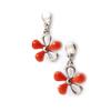 Les Trésors De Lily [J9008] - Designer 'Flora' Orange Earrings