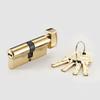 DOOROOM Thumb-Turn Euro Cylinder Door Lock Barrel 75mm Brass Made Multi Colours Optional