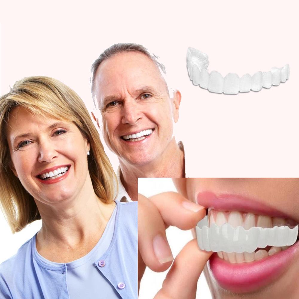 Second Generation Silicone Whitening Dentures for Upper and Lower Teeth