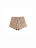 Hot Pants Neri in Denim a Vita Alta Stile Spicy da Ragazza - Pantaloncini Estivi Elasticizzati da Donna, Gamba Dritta, Design Versatile.