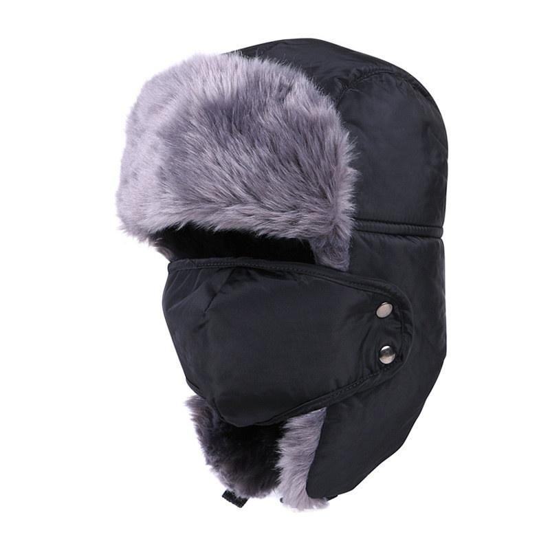 Neue Winter Outdoor Winddichte Mütze Modische Pelzmütze Fahrradkappe