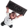 Cook Chef Welcome To Decorate Ornaments Welcome Sign Resin Chef Image Resin Decoration Cafe Restaurant Decoration Coffee House